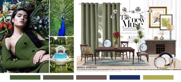 绚彩烂漫橄榄绿，绽放家居中宁静的别样色彩!