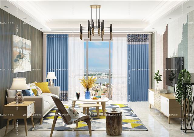 B2103-151窗身：LT2015湖蓝（定高布定宽做） 纱：HJ2022-15_看图王